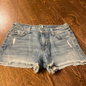 7 for all mankind cut off Jean shorts